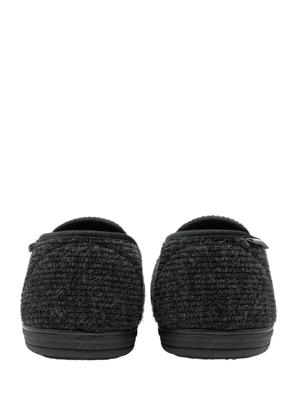 Zwart - Dunlop pantoffels met dubbele inzet voor heren