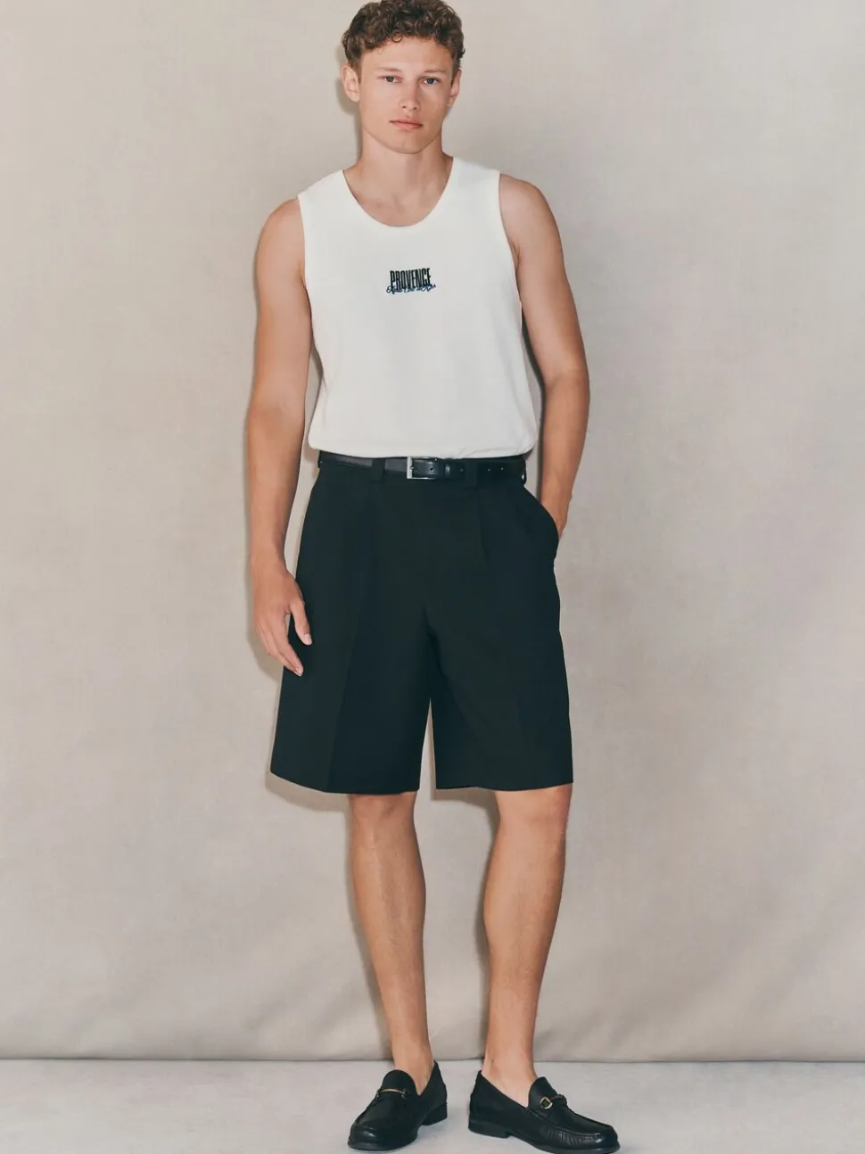 Zwart - EDIT Baggy Fit Formal Shorts