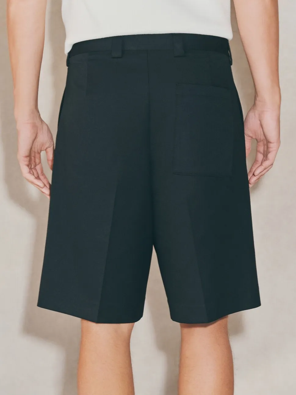 Zwart - EDIT Baggy Fit Formal Shorts