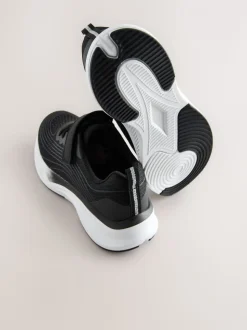 Zwart - Elastische sneakers met veters