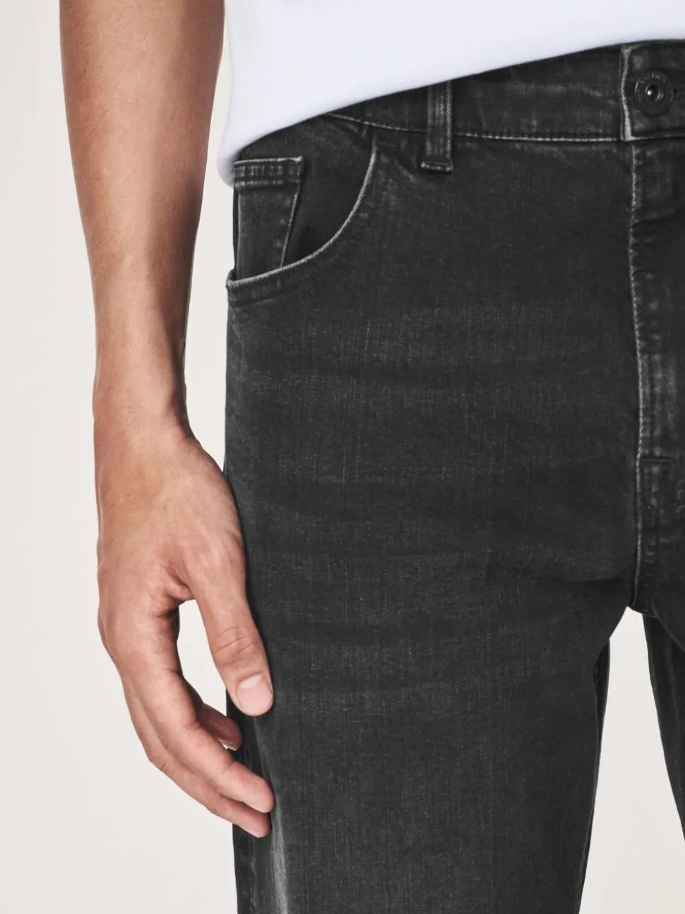 Zwart - Enkele - Slim fit klassieke stretchy jeans