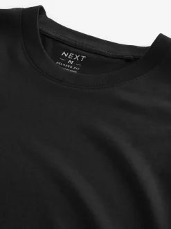 Zwart - Essential Cotton T-Shirts Relaxed Fit 5 Pack