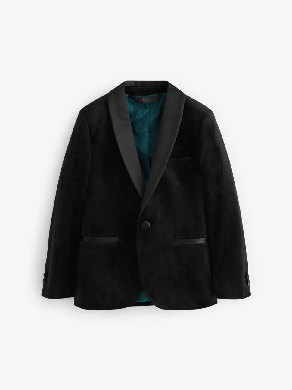 Zwart - Fluwelen blazer (3 - 16 jr)