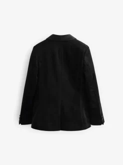 Zwart - Fluwelen blazer (3 - 16 jr)