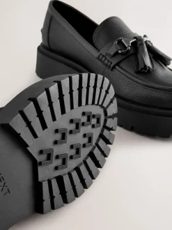 Zwart - Forever Comfort Chunky Platform Tassel Loafers
