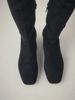 Zwart - Forever Comfort® Flat Sock Over The Knee Boots
