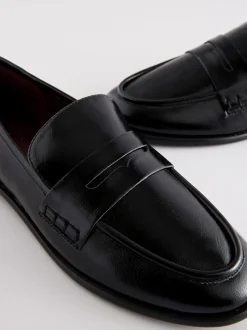 Zwart - Forever Comfort® Penny loafers met ronde neus