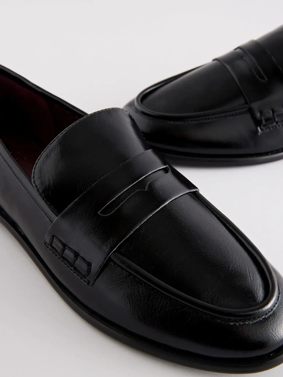 Zwart - Forever Comfort® Penny loafers met ronde neus