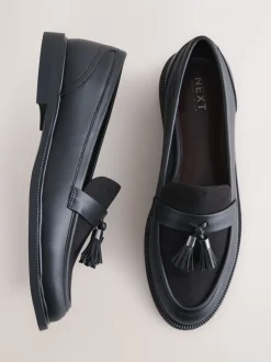 Zwart - Forever Comfort Tassel Round Toe Loafers
