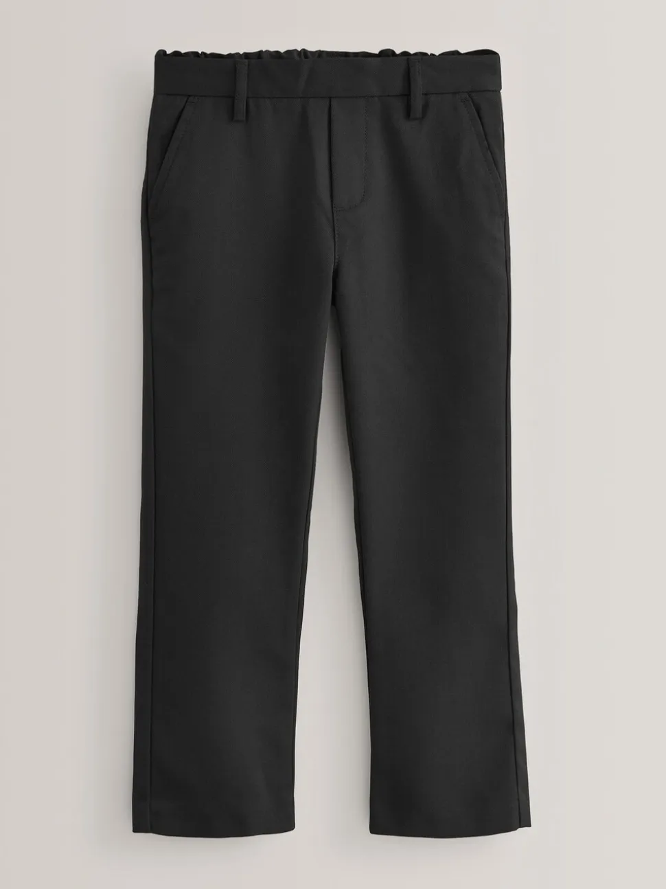 Zwart - Formele schoolbroek met rechte pijpen (3-17jr)