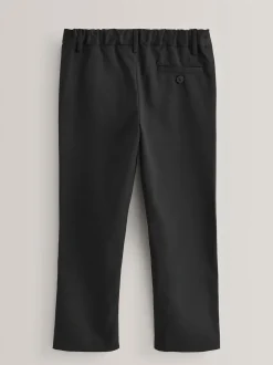 Zwart - Formele schoolbroek met rechte pijpen (3-17jr)