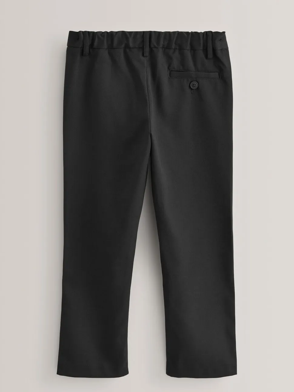 Zwart - Formele schoolbroek met rechte pijpen (3-17jr)