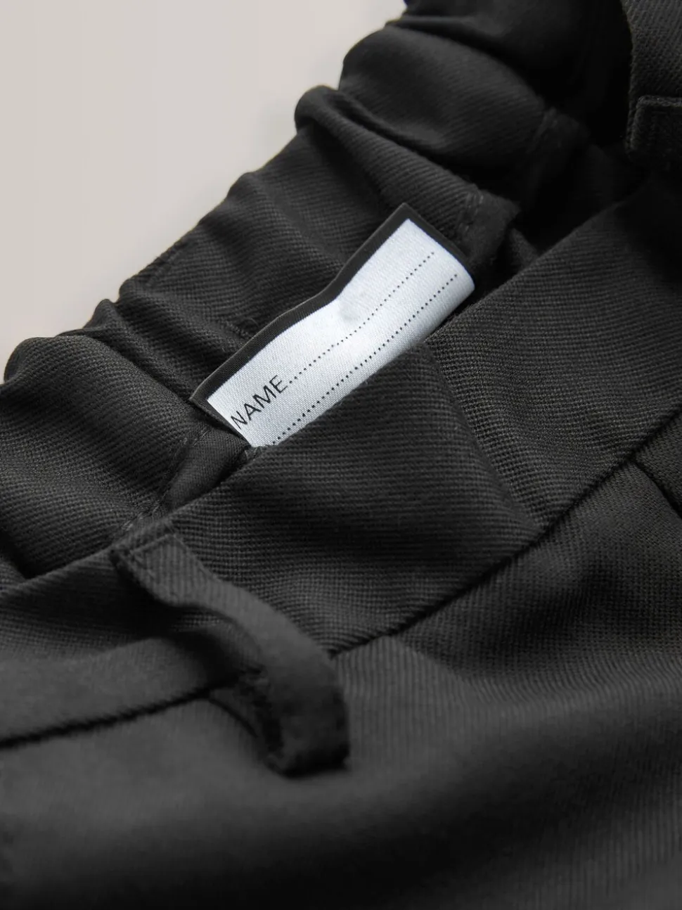 Zwart - Formele schoolbroek met rechte pijpen (3-17jr)