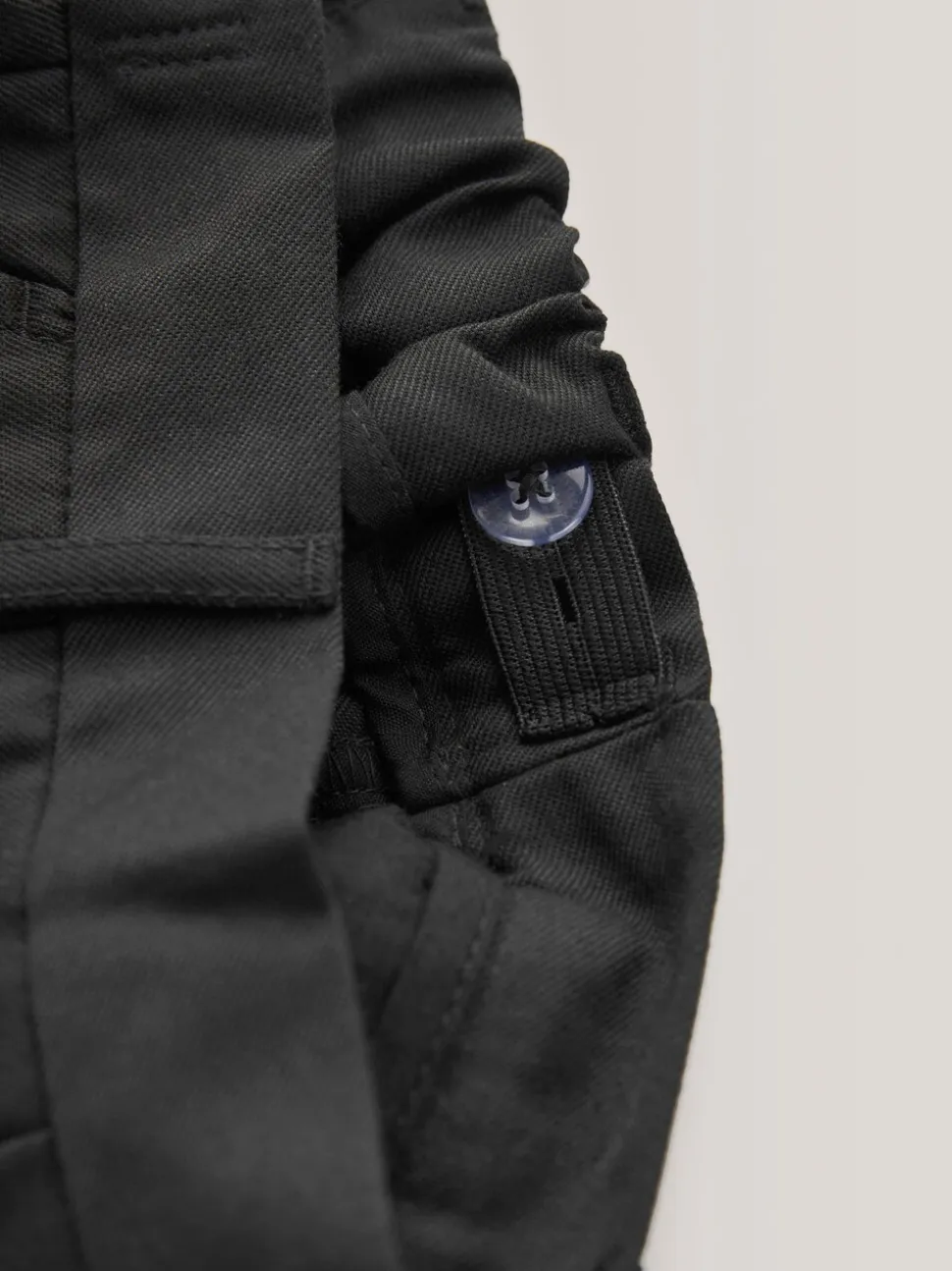 Zwart - Formele schoolbroek met rechte pijpen (3-17jr)