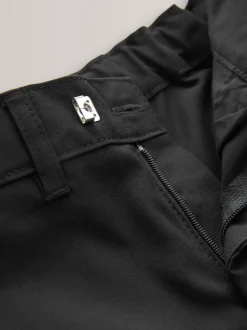 Zwart - Formele skinny schoolbroek met stretch (3-17 jr)