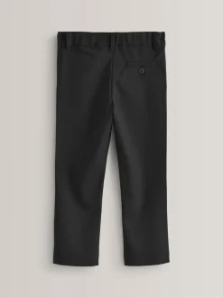 Zwart - Formele skinny schoolbroek met stretch (3-17 jr)