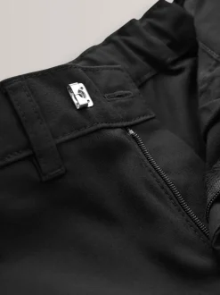 Zwart - Formele skinny schoolbroek met stretch (3-17 jr)