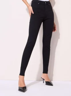 Zwart - Friends Like These jegging met hoge taille