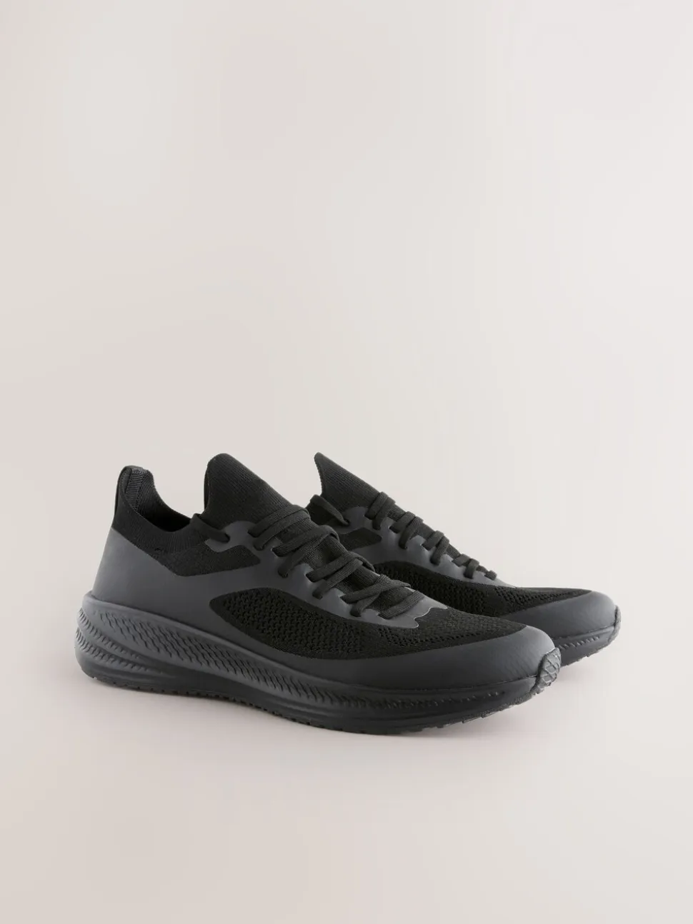 Zwart - Gebreide sneakers