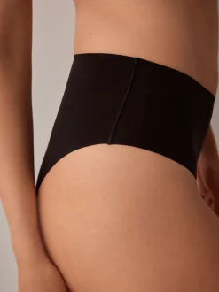 Zwart - Geen zichtbare onderbroeklijn comfortabele slips verpakking van 3