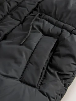 Zwart - Gewatteerde bodywarmer (3 - 16 jr)