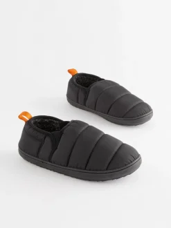 Zwart - Gewatteerde pantoffels