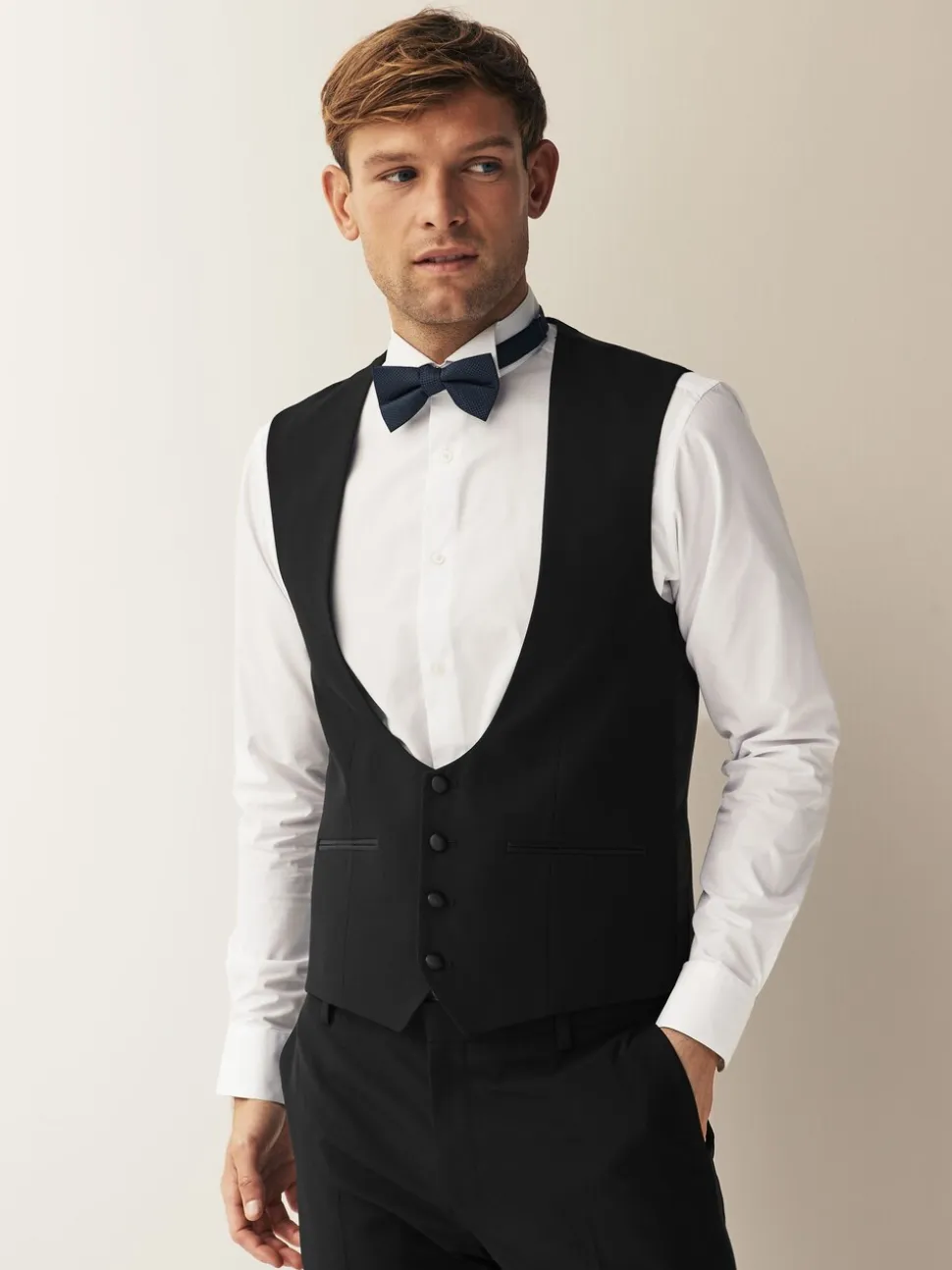 Zwart - Gilet met regular fit