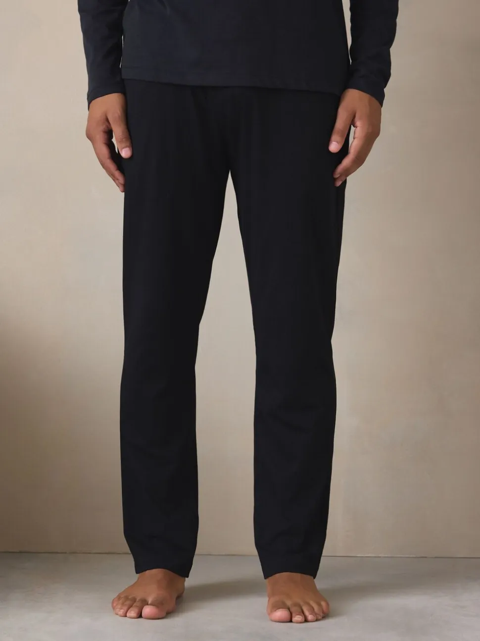 Zwart - Graphic Long Sleeve Jersey Pyjamas Set