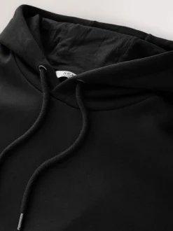 Zwart - Groot - Zwaargewicht Cotton Rich Jersey Hoodie