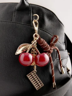 Zwart - Grote shopper met bedeltjes