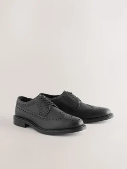 Zwart - Heritage brogue-schoenen