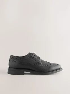 Zwart - Heritage brogue-schoenen