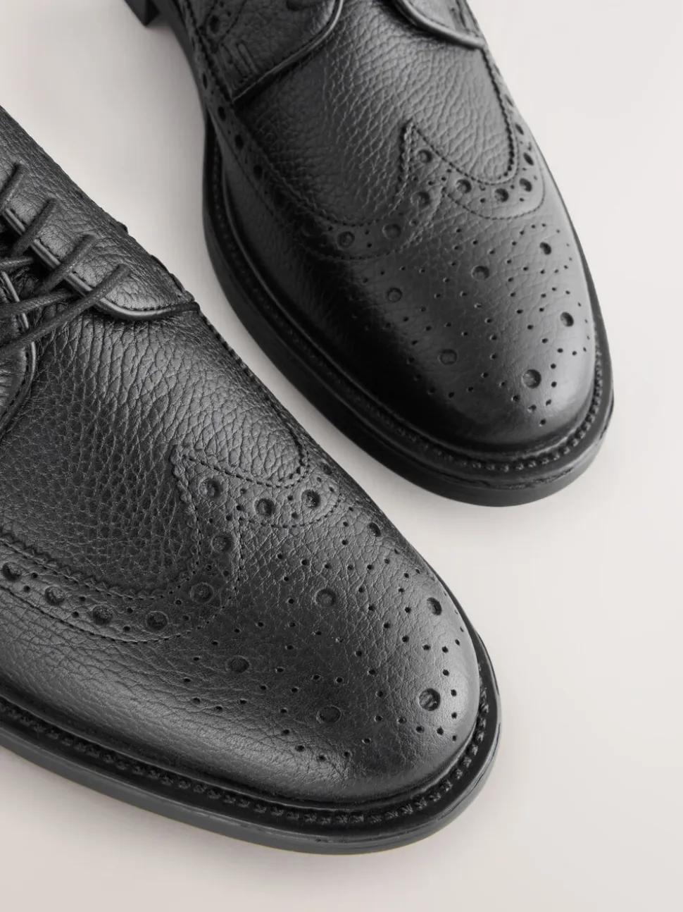 Zwart - Heritage brogue-schoenen