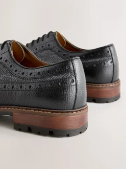 Zwart - Heritage brogue-schoenen