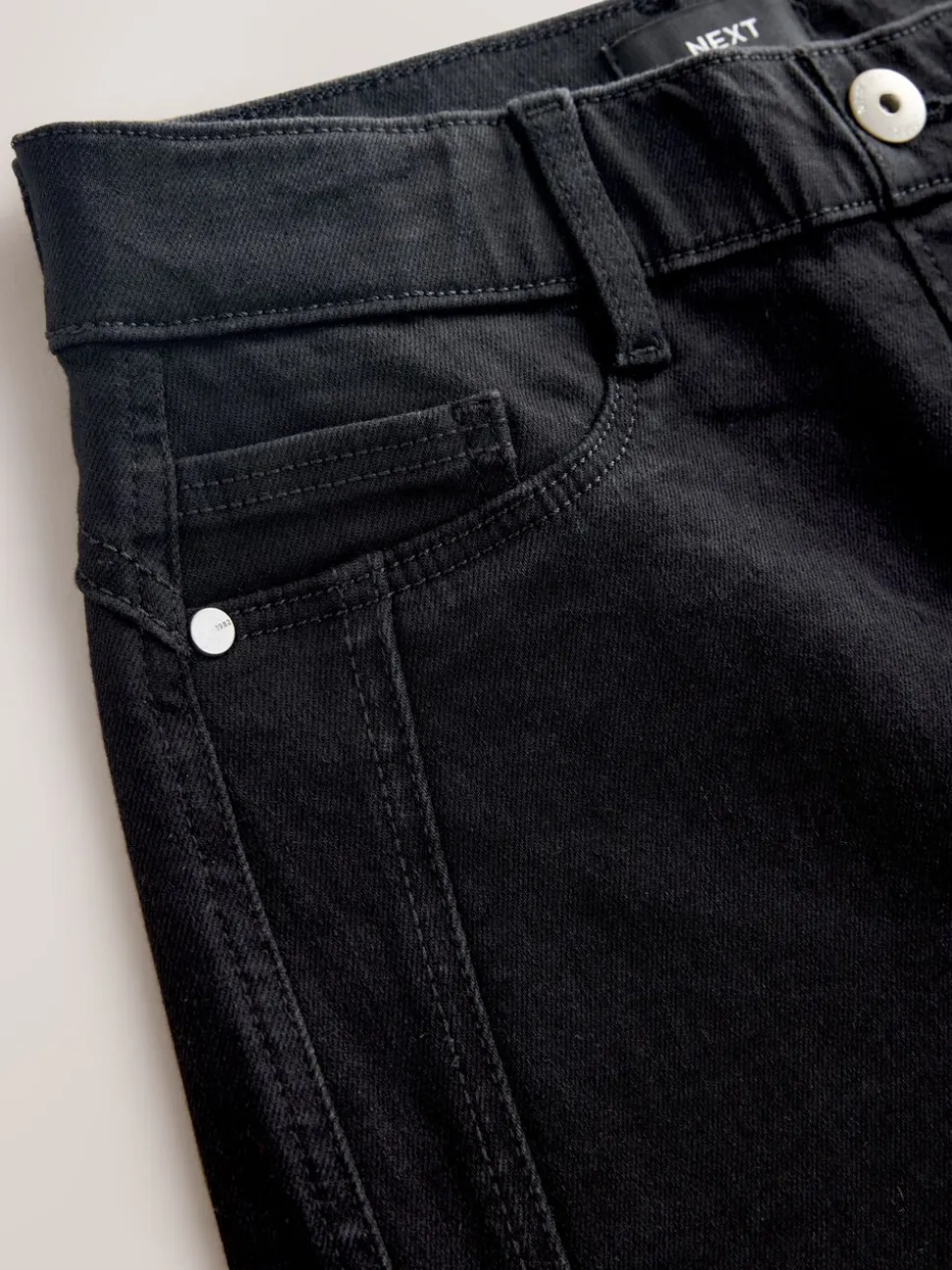 Zwart - High Rise FlexiFit Stretch Pull On Wide Leg Jeans
