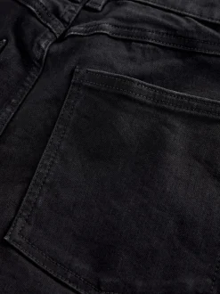 Zwart - High Rise FlexiFit Stretch Pull On Wide Leg Jeans