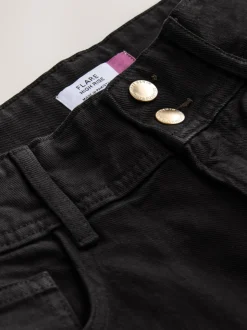Zwart - High Rise Stretch Flare Jeans