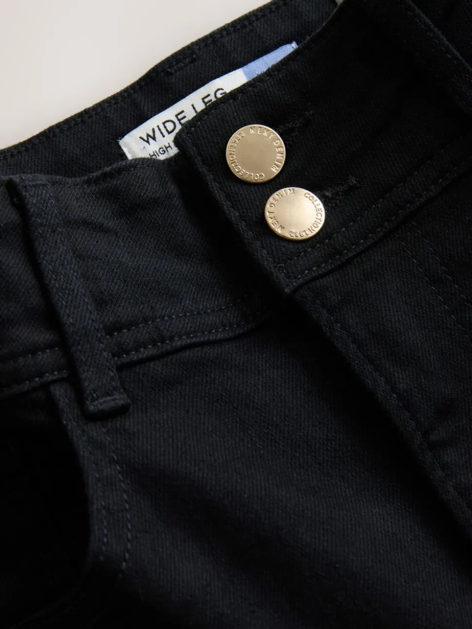 Zwart - High Rise stretchy Jeans met wijde pijpen