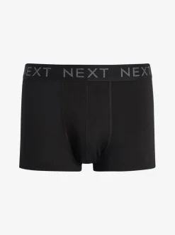 Zwart - Hipster boxers van katoenrijke mix
