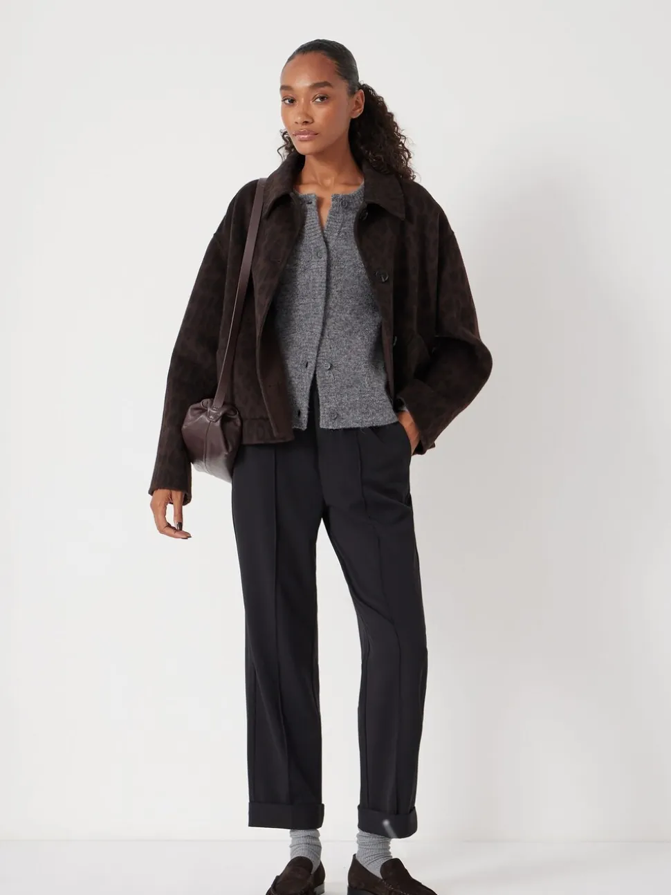 Zwart - Hush slim-fit pak broeken met elastische taille