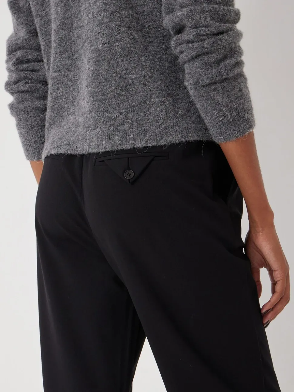 Zwart - Hush slim-fit pak broeken met elastische taille