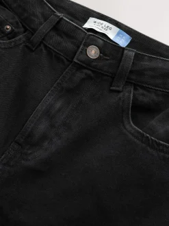 Zwart - Jeans met wijde pijpen