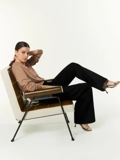 Zwart - Jeans met wijde pijpen