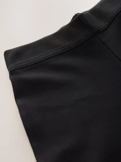 Zwart - Jersey broek met wijde pijpen, stretch en hoog katoengehalte (3-17jr)