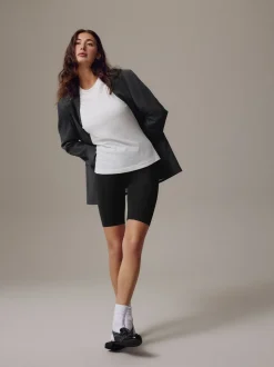 Zwart - Jersey fietsshort