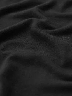 Zwart - Jersey midirok