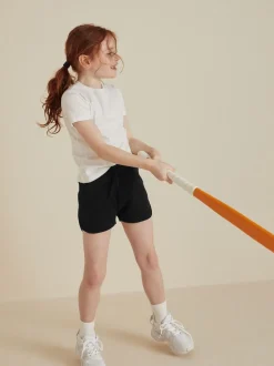 Zwart - Jersey short (3-16 jr)