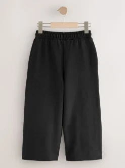 Zwart - Joggingbroek met wijde pijpen (3-16jr)