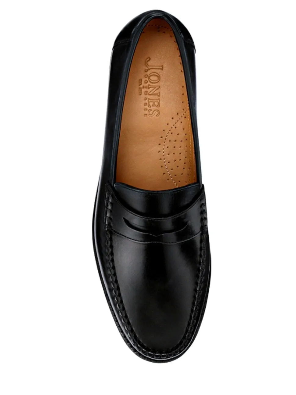 Zwart - Jones Bootmaker Quennell Leather Penny Loafers