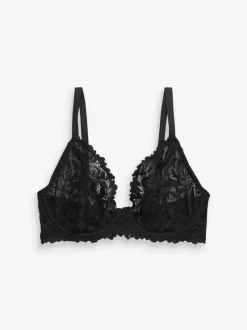 Zwart - Kanten ultieme comfortabele beha